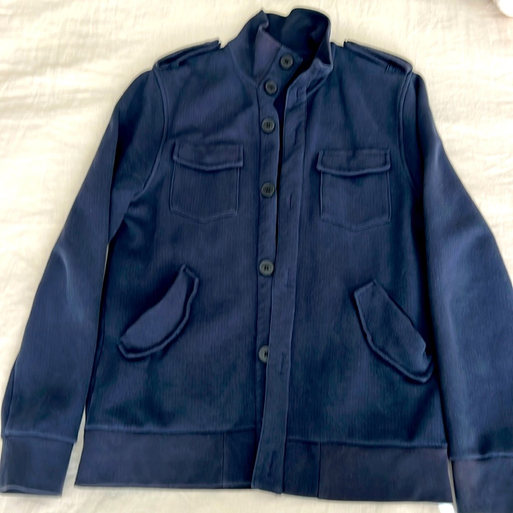 H&M Soft Jacket, Navy, Men’s Medium